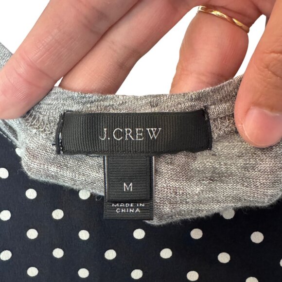J.Crew black and grey polka dot tank top size M - Picture 5 of 5